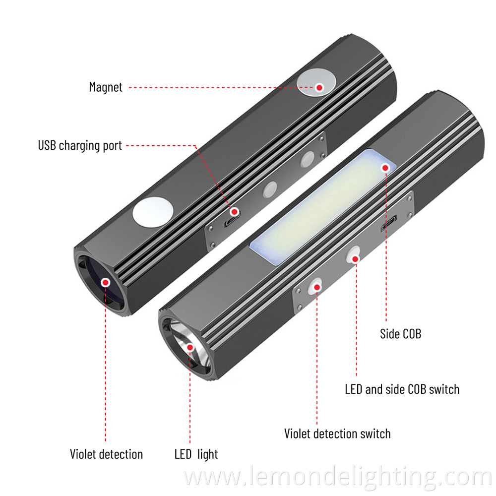 Portable Rechargeable Waterproof Flashlight